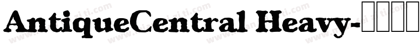AntiqueCentral Heavy字体转换